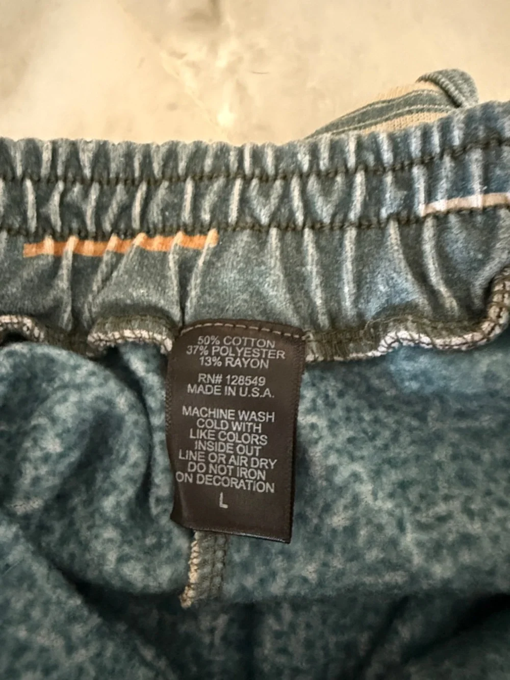 Aviator Nation Teal Sweatshorts with Rainbow Tag - Picture 3 of 6